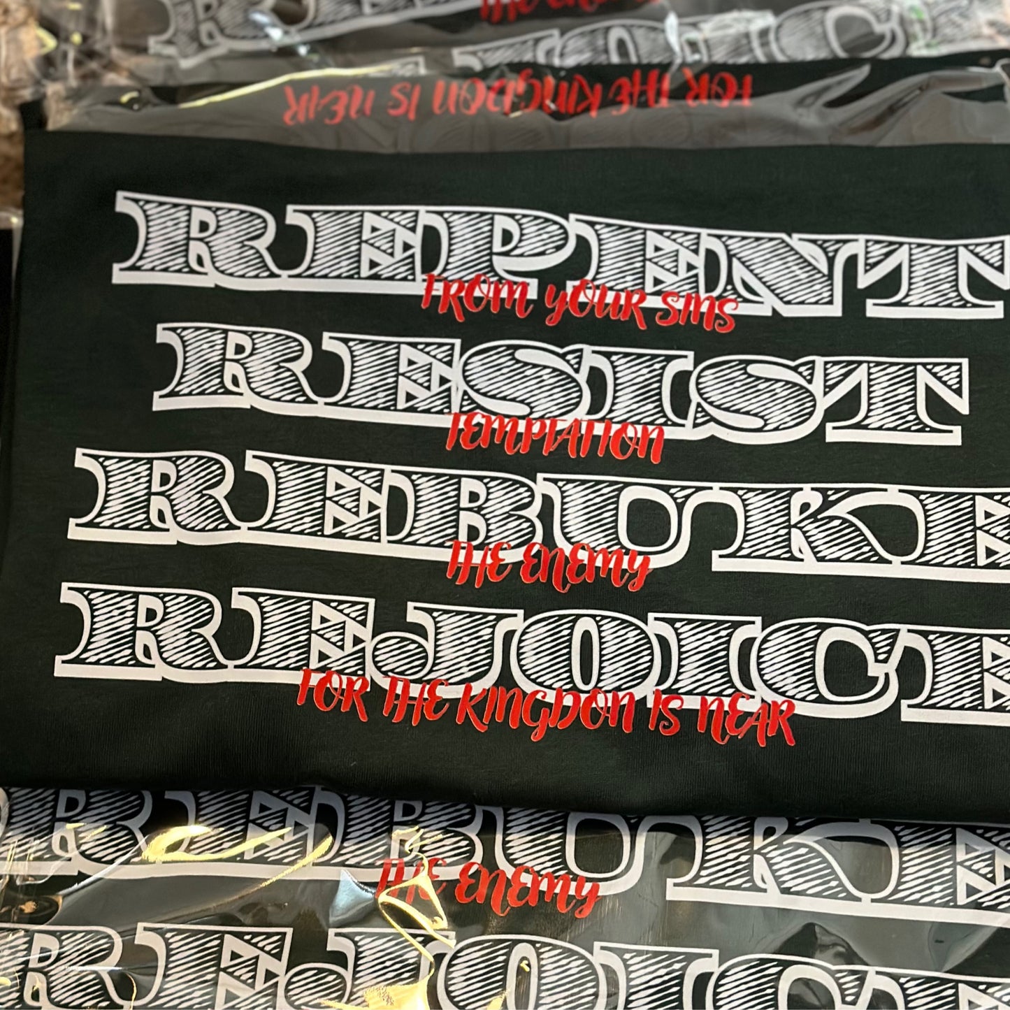 Repent, Resist, Rebuke, Rejoice - Pro Club T-Shirt