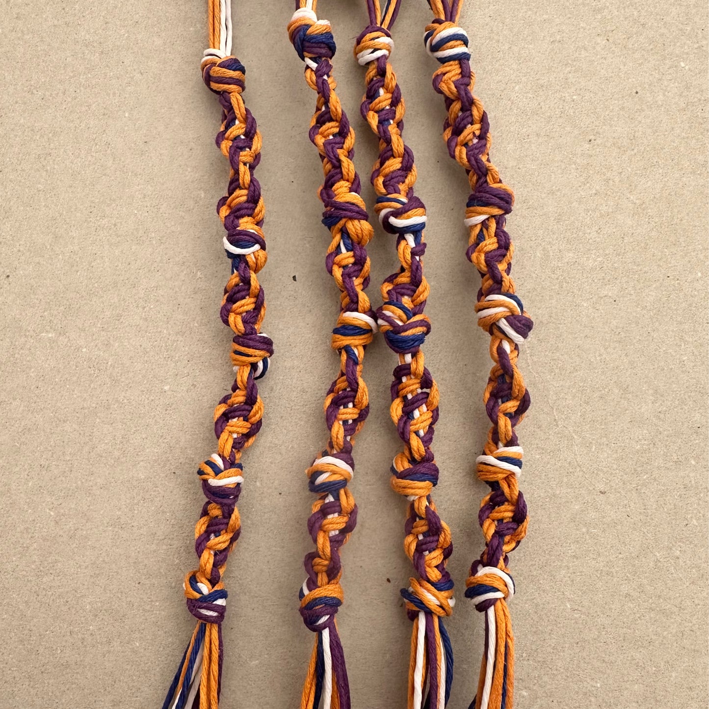 Traditional Pattern - Golden Orange & Purple